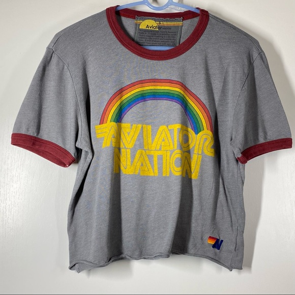 Aviator Nation Tops Aviator Nation 7 Ringer Boyfriend Tee Poshmark